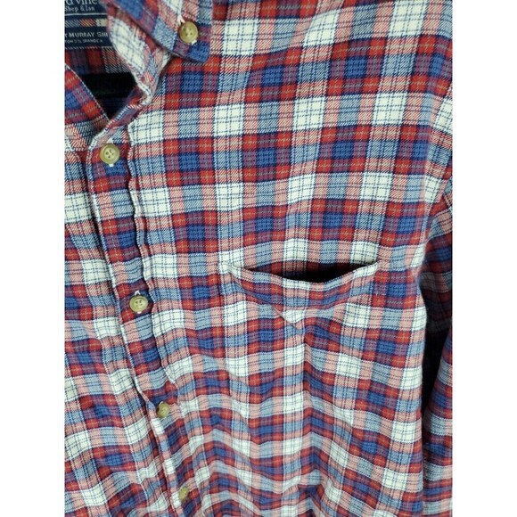 Vineyard Vines Multicolored Flannel Long Sleeve Classic Fit Murray Shirt Large - Picture 3 of 12